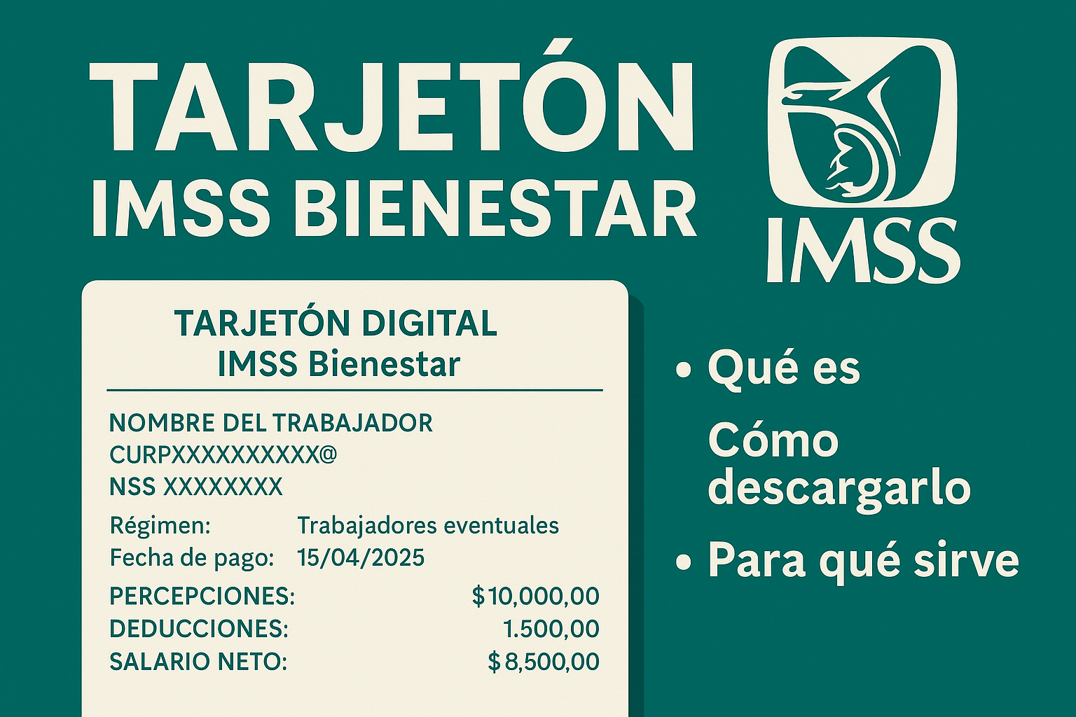 Tarjetón IMSS Bienestar